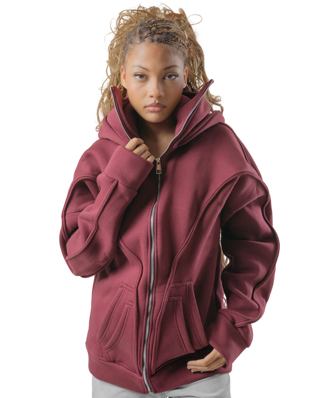 Ninja Hoodie – Secret Women Club Dark Red